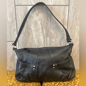 Tignanello Black Leather Shoulder Bag